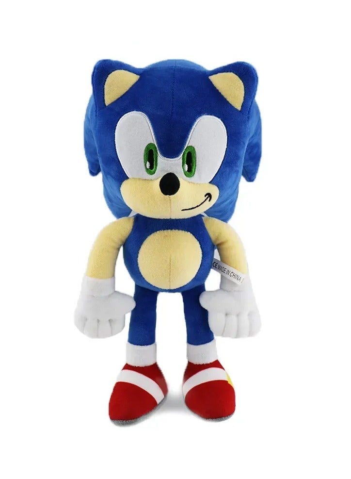 30cm Sonic peluches Plush  hedgehog Amy Rose knuckle tail soft stuffed doll, Blue - Image 1